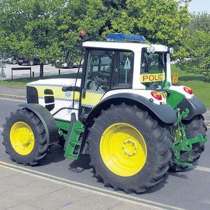 Lincolnshire Police has taken the unusual step of decking out a John Deere ...